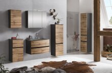 Badezimmer-Set >Kopenhagen< in Wotaneiche - 80x200x49cm (BxHxT)