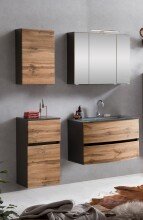 Badezimmer-Set >Kopenhagen< in Wotaneiche - 80x200x49cm (BxHxT)