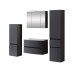 Badezimmer-Set >Kopenhagen< in Matt Grau - 80x200x49cm (BxHxT)