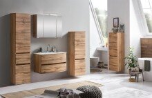 Badezimmer-Set >Kopenhagen< in Wotaneiche - 80x200x49cm (BxHxT)