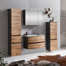 Badezimmer-Set >Kopenhagen< in Wotaneiche - 80x200x49cm (BxHxT)