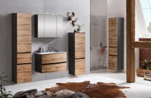 Badezimmer-Set >Kopenhagen< in Wotaneiche - 80x200x49cm (BxHxT)