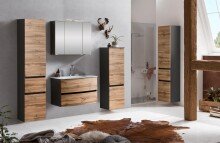 Badezimmer-Set >Kopenhagen< in Wotaneiche - 80x200x49cm (BxHxT)