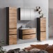 Badezimmer-Set >Kopenhagen< in Wotaneiche - 80x200x49cm (BxHxT)