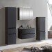 Badezimmer-Set >Kopenhagen< in Matt Grau - 80x200x49cm (BxHxT)
