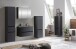 Badezimmer-Set >Kopenhagen< in Matt Grau - 80x200x49cm (BxHxT)