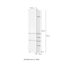 Badezimmer-Set >Kopenhagen< in Wotaneiche - 80x200x49cm (BxHxT)