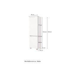 Badezimmer-Set >Kopenhagen< in Wotaneiche - 80x200x49cm (BxHxT)