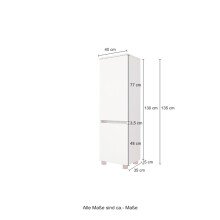 Badezimmer-Set >Kopenhagen< in Wotaneiche - 80x200x49cm (BxHxT)