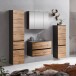 Badezimmer-Set >Kopenhagen< in Wotaneiche - 80x200x49cm (BxHxT)