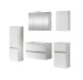 Badezimmer-Set >Kopenhagen< in Matt Weiß - 80x200x49cm (BxHxT)