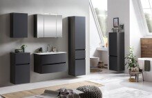 Badezimmer-Set >Kopenhagen< in Matt Grau - 80x200x49cm (BxHxT)