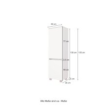 Badezimmer-Set >Kopenhagen< in Wotaneiche - 80x200x49cm (BxHxT)