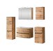 Badezimmer-Set >Kopenhagen< in Wotaneiche - 80x200x49cm (BxHxT)