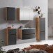 Badezimmer-Set >Kopenhagen< in Matt Grau - 80x200x49cm (BxHxT)