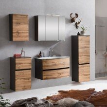 Badezimmer-Set >Kopenhagen< in Wotaneiche - 80x200x49cm (BxHxT)