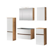 Badezimmer-Set >Kopenhagen< in Matt Weiß -...