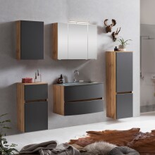Badezimmer-Set >Kopenhagen< in Matt Grau - 80x200x49cm (BxHxT)