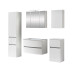 Badezimmer-Set >Kopenhagen< in Matt Weiß - 80x200x49cm (BxHxT)