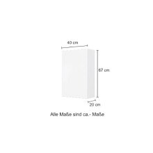 Badezimmer-Set >Kopenhagen< in Matt Grau - 80x200x49cm (BxHxT)