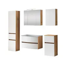 Badezimmer-Set >Kopenhagen< in Matt Weiß -...