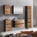 Badezimmer-Set >Kopenhagen< in Wotaneiche - 80x200x49cm (BxHxT)