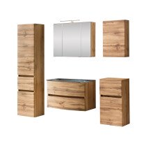 Badezimmer-Set >Kopenhagen< in Wotaneiche -...