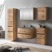 Badezimmer-Set >Kopenhagen< in Wotaneiche - 80x200x49cm (BxHxT)
