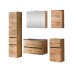 Badezimmer-Set >Kopenhagen< in Wotaneiche - 80x200x49cm (BxHxT)