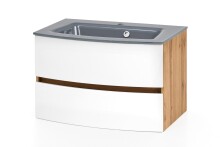 Badezimmer-Set >Kopenhagen< in Matt Weiß - 80x200x49cm (BxHxT)