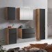 Badezimmer-Set >Kopenhagen< in Matt Grau - 80x200x49cm (BxHxT)