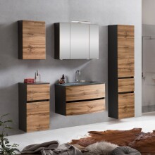 Badezimmer-Set >Kopenhagen< in Wotaneiche - 80x200x49cm (BxHxT)