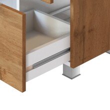 Waschbeckenunterschrank >Bogota< in Wotaneiche - 70x53x35cm (BxHxT)