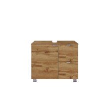 Waschbeckenunterschrank >Bogota< in Wotaneiche - 70x53x35cm (BxHxT)