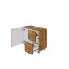 Waschbeckenunterschrank >Bogota< in Wotaneiche - 70x53x35cm (BxHxT)
