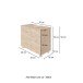 Waschbeckenunterschrank >Bogota< in Wotaneiche - 70x53x35cm (BxHxT)