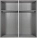 Schwebetürenschrank >Marrilee< in Graphit - x210x65cm (BxHxT)