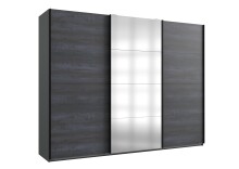 Schwebetürenschrank >Marrilee< in Graphit - 270x210x65cm (BxHxT)