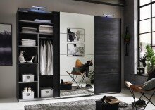 Schwebetürenschrank >Marrilee< in Graphit - 270x210x65cm (BxHxT)