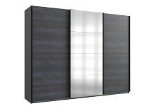 Schwebetürenschrank >Marrilee< in Graphit - 270x210x65cm (BxHxT)