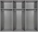 Schwebetürenschrank >Marrilee< in Graphit - 270x210x65cm (BxHxT)