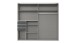 Schwebetürenschrank >Susanetta< in Plankeneiche Graphit - 225x210x64cm (BxHxT)