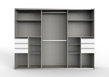 Schwebetürenschrank >Susanetta< in  - 270x210x64cm (BxHxT)