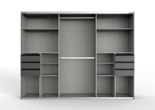 Schwebetürenschrank >Susanetta< in  - 270x210x64cm (BxHxT)