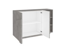 Kommode >Piacenza< in Beton Nachbildung - 121x86x38cm (BxHxT)