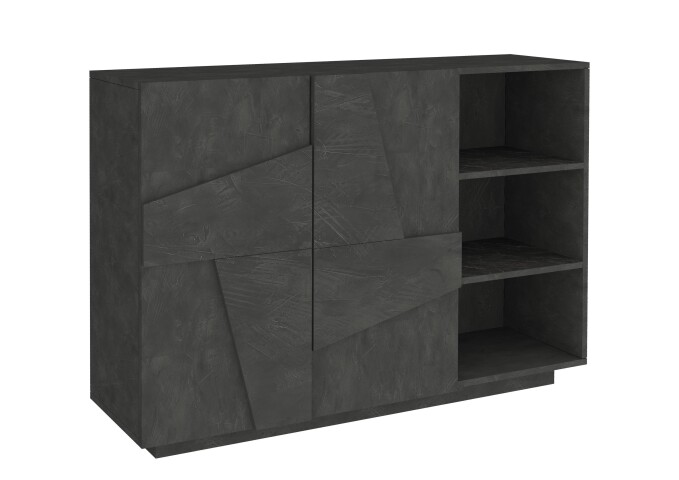 Kommode >Piacenza< in Schiefer Nachbildung - 121x86x38cm (BxHxT)