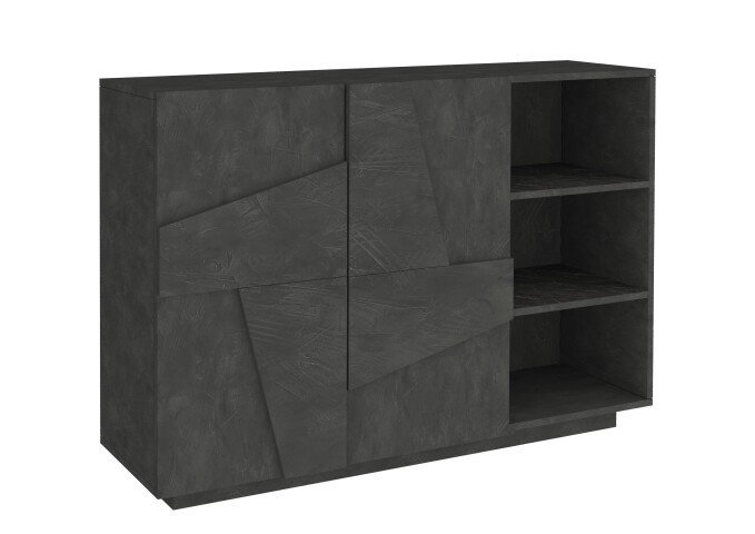 Kommode >Piacenza< in Schiefer Nachbildung - 121x86x38cm (BxHxT)