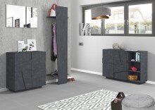 Kommode >Piacenza< in Schiefer Nachbildung - 121x86x38cm (BxHxT)