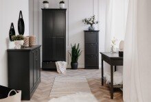 Mehrzweckschrank >Vitoria< in Anthrazit - 80x200x39cm (BxHxT)