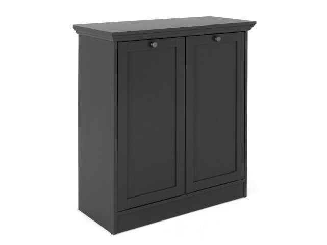 Kommode >Vitoria< in Anthrazit - 80x90x35cm (BxHxT)